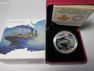 $20 1oz.  Fine Silver Coin - Lost Ships In Canadian Waters: Rms Empress Of Ireland photo