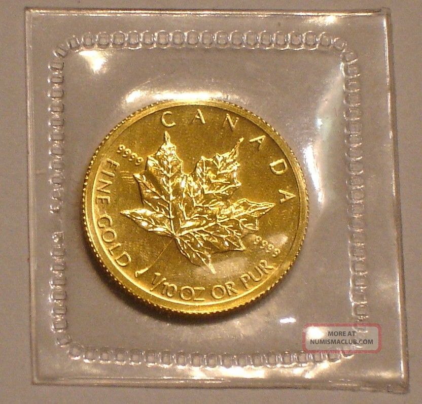 2009 $5 Gold Maple Leaf Of Canada Gem Bu 1/10 Oz Gold Coins: Canada photo