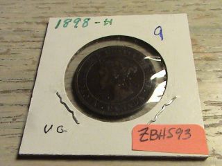 1898 H Canadian Large Cent - Zbh593 photo