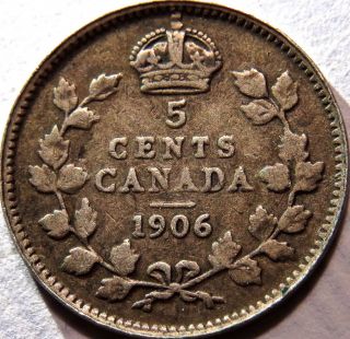 1906 Canada 5 Five Cents - photo