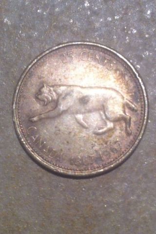 1867 - 1967 Canada 25 Cents Silver photo
