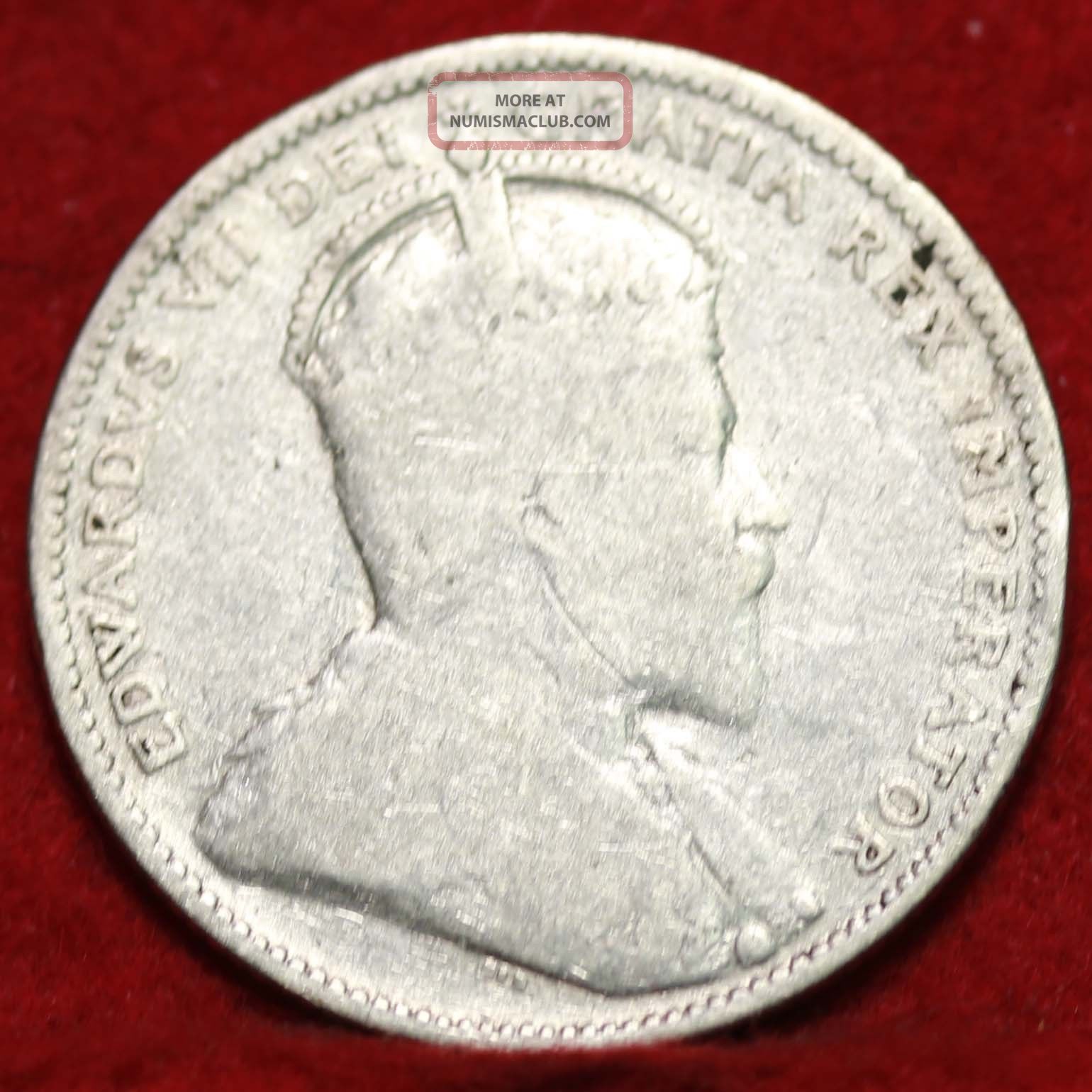 1910 Canada 25 Cent Silver Foreign Coin S/h Coins: Canada photo