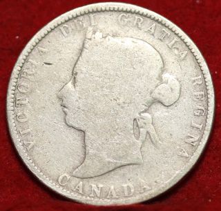 1881 - H Canada 25 Cent Silver Foreign Coin S/h photo