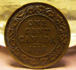 1918 Vintage Canadian Penny Extremely Fine Cond.  Rare & Valuable photo