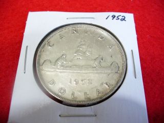 1952 Canada Silver Dollar Coin Grade See Photos photo