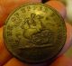 1854 Bank Of Upper Canada Canadian One Penny Copper Bank Token Coins: Canada photo 1