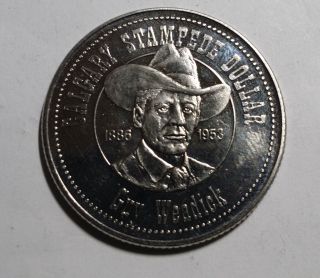 1981 One Dollar Calgary Stampede Coin photo