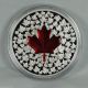 2013 Canada Silver Maple Leaf Red Enamel $20 1 Ounce Silver Coin 10,  000 Minted Coins: Canada photo 3