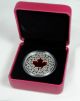 2013 Canada Silver Maple Leaf Red Enamel $20 1 Ounce Silver Coin 10,  000 Minted Coins: Canada photo 6
