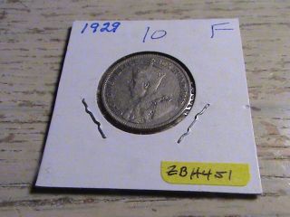 1929 Canadian Silver Quarter - Zbh451 photo