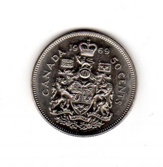 Canada 1969 Half Dollar,  In Cond. photo