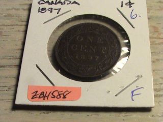 1897 Canadian Large Cent - Zbh588 photo