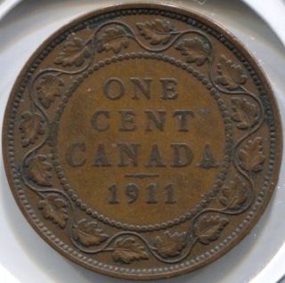 1911 Canada One 1 Cent Coin photo