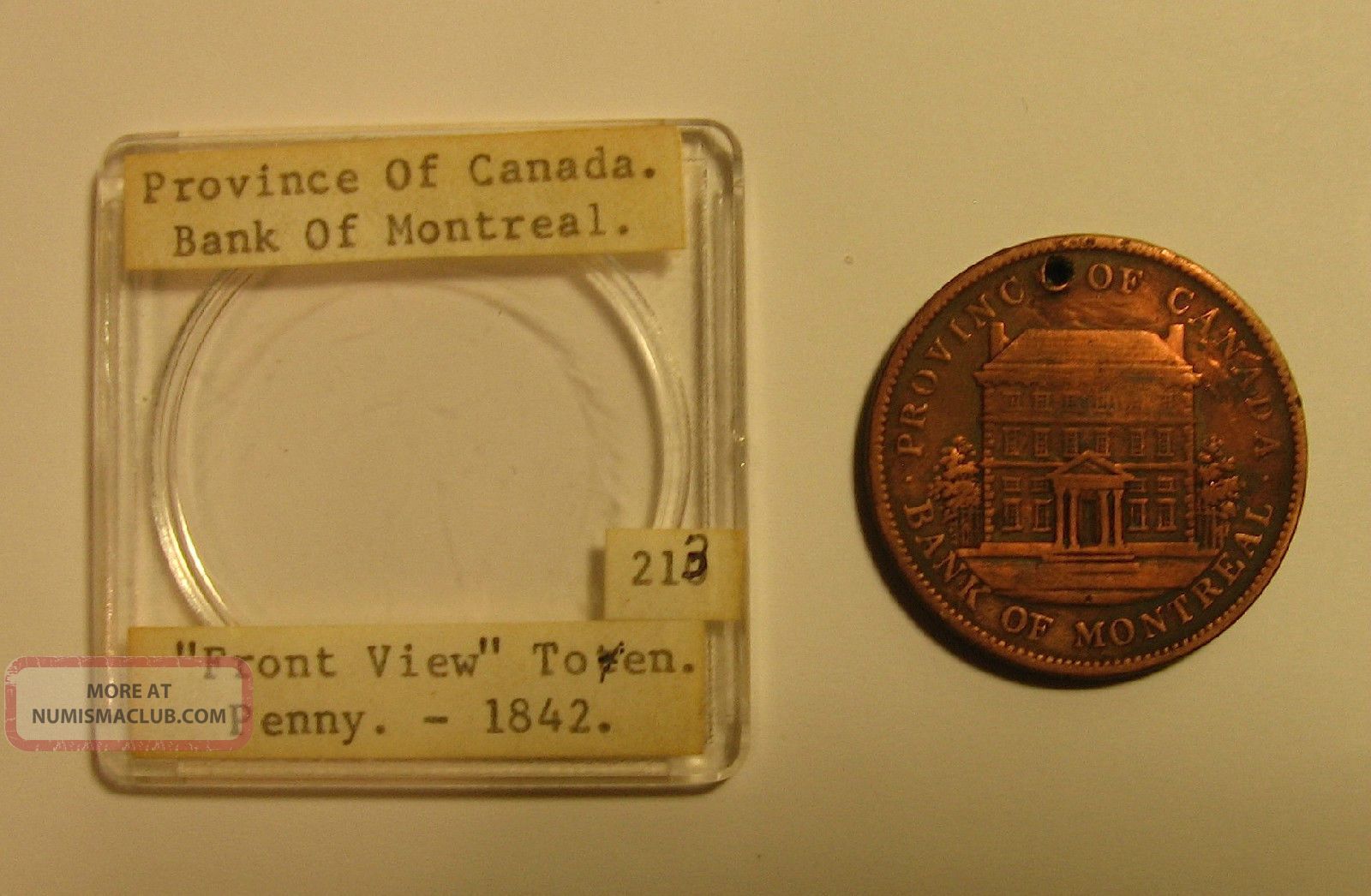 1842 Bank Of Montreal Token A830 Coins: Canada photo