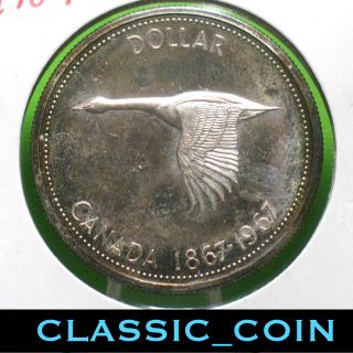 1967 Proof Silver Canadian Dollar $1 Toned See Ad Fast, photo