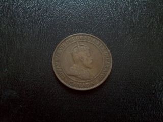 1910 Canada 1cent Penny photo