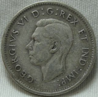 1947 10c Canada 10 Cents,  Dime,  George Vi,  8484 photo