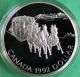 1992 Canada Proof Silver Dollar Stagecoach Kingston Rcm Coin Box And Coins: Canada photo 1