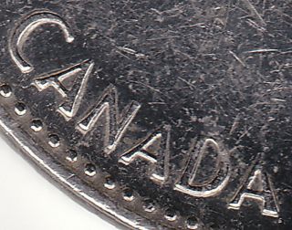 1967 Canada 5c Coin - Doubling Of Canada,  5 Cents & Rabbits Chest & Leg photo