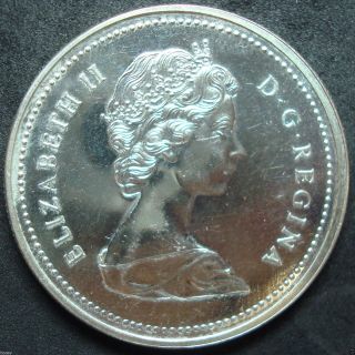 1975 Canada Specimen Calgary Silver Dollar Coin photo