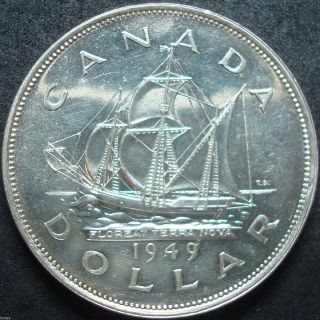 1949 Canada Silver Dollar Coin photo
