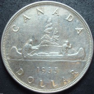 1935 Canada Silver Dollar Coin photo