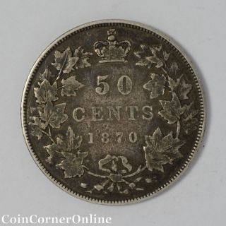 1870 Canadian Silver Half Dollar (ccx4147) photo