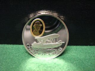 1994 Canada $20 Sterling Silver Aviation Proof Flight In Canada Vickers Vedette photo