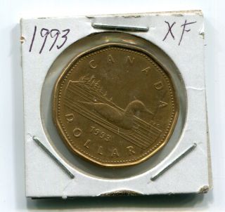 1993 Canada Loon Dollar - Extra Fine - Circulated - photo