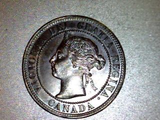1900 - H Canadian Large Cent - Unc.  (low Mintage) (clc21) photo