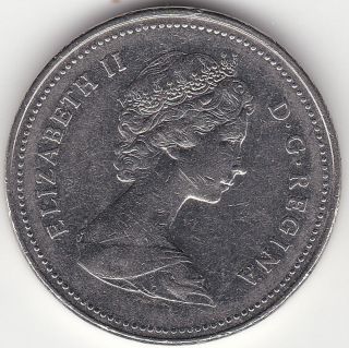 1980 Canada 5c Coin - Rotated Dies photo