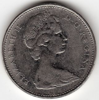 1974 Canada 5c Coin - Rotated Dies photo