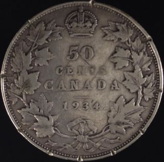 1934 Canada Fifty Cents Detail Half Off Trend photo