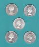The Canada Five One Silver Dollars 1961 - 1965. Coins: Canada photo 1