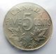 1926 Far 6 Five Cents Iccs Ef - 40 Rare Variety Key Nickel Coins: Canada photo 1