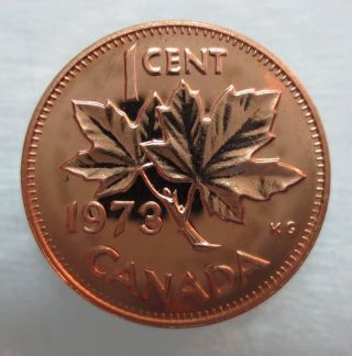 1973 Canada 1 Cent Proof - Like Penny photo