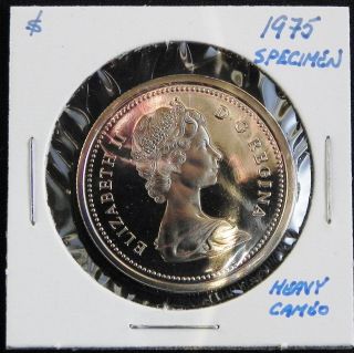 Canadian Gem 1975 Voyageur Nickel Dollar State Coin photo
