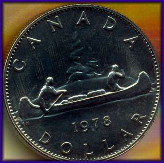 1978 Canadian Dollar Gem Prooflike With Deep Black Mirrors Special $4.  95 Open photo