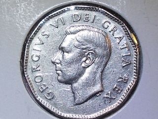 1948 Canada George Vi Five Cent Coin photo