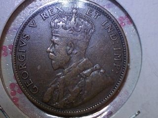 1911 Canada George V Large One Cent Coin photo