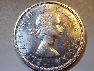 1963 Canada Elizabeth Ii Uncirculated Silver Dollar Coin photo