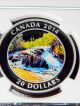 2014 Canada $20 River Rapids - Algonquin Park - Colored Proof Silver Ngc Pf70 Er Coins: Canada photo 1