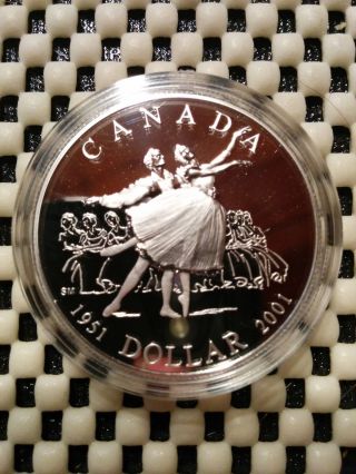 2001 Silver Canada Ballet Dollar (proof) photo