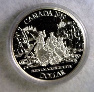 Canada Silver Dollar 1989 Commemorative Coin (stock 0651) photo