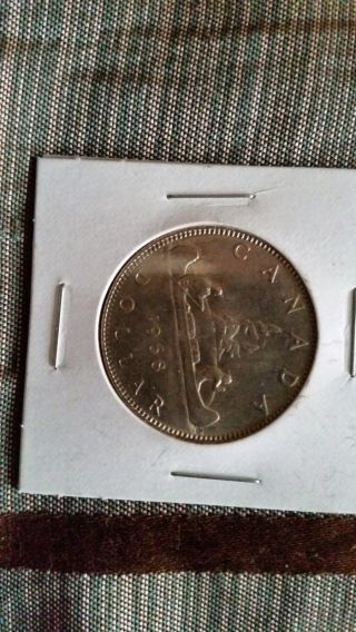 1 Day Canada 1968 One Dollar Coin - - Queen Elizabeth Ii photo