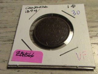 1894 Canadian Large Cent - Zbh566 photo