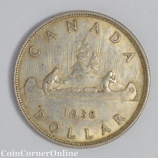 1936 Canadian Silver Dollar (ccx3554) photo