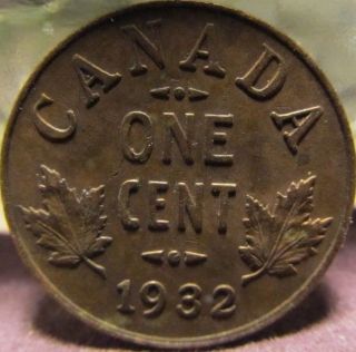 1932 Canadian Small Cent 2 Of 2 Vf Lqqk At These Pics photo