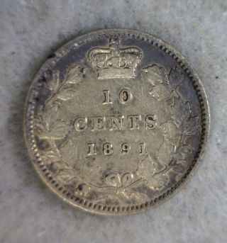 Canada 10 Cents 1891 