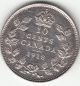 . 925 Silver 1918 George V 10 Cent Piece Vf - Ef Coins: Canada photo 1
